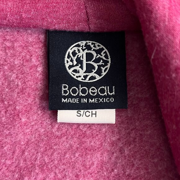 Bobeau Asymmetrical One Button Wrap Cardigan Pink Sz S - Picture 8 of 9
